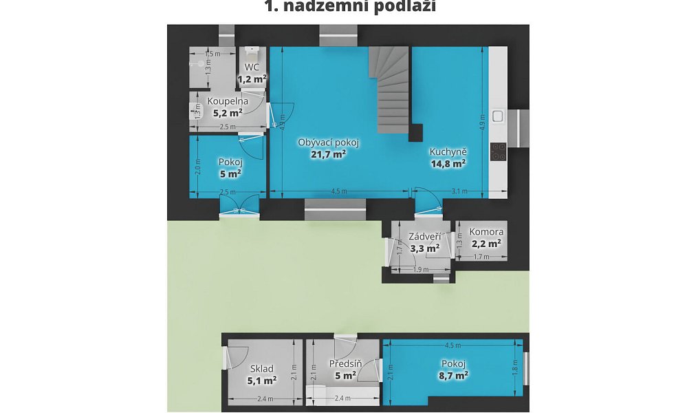 Prodej domu 124 m² s pozemkem 158 m², Přezletice – náhled fotky 6