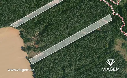 Prodej lesa 32 870 m², Chrbonín, okres Tábor