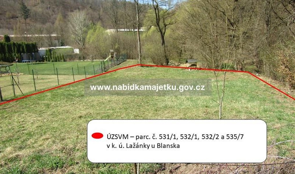Prodej pozemku, 865 m², Blansko