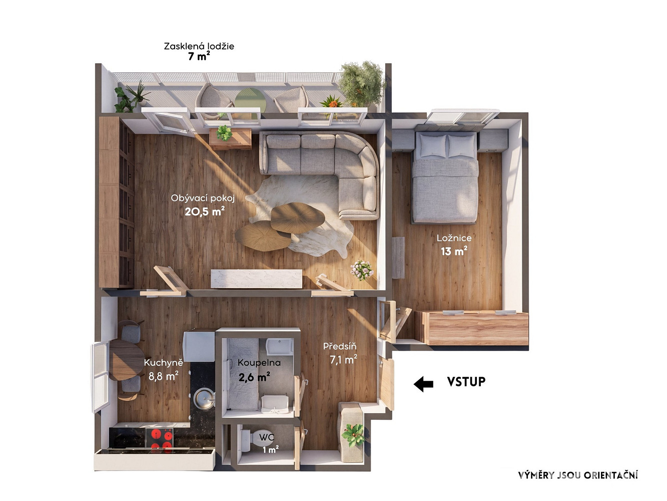 Prodej bytu 2+1 55 m² — photo 3