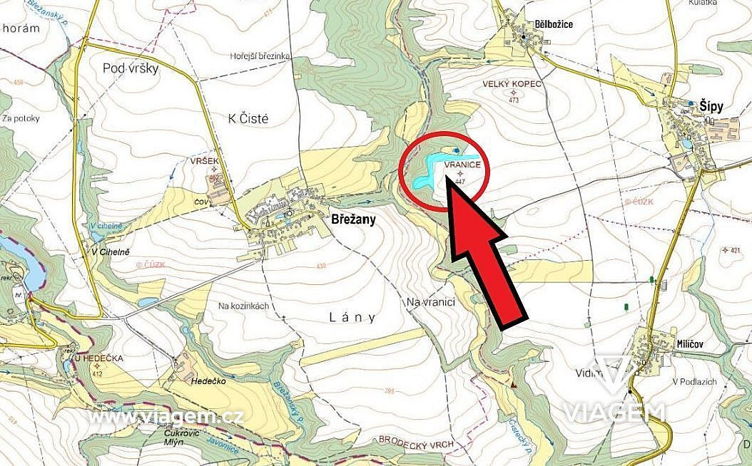 Pole 22 624 m², Podíl 5 % o výměře 1 150 m² – pohled 3
