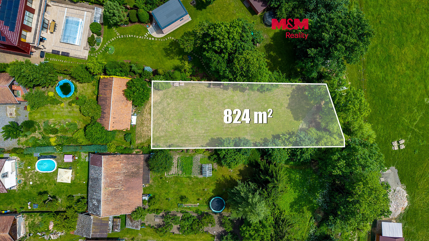 Prodej stavebního pozemku 824 m²