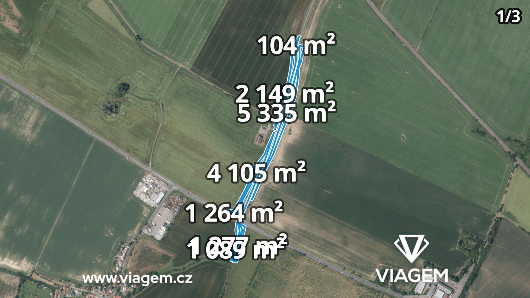 Prodej pole 1 743 m²