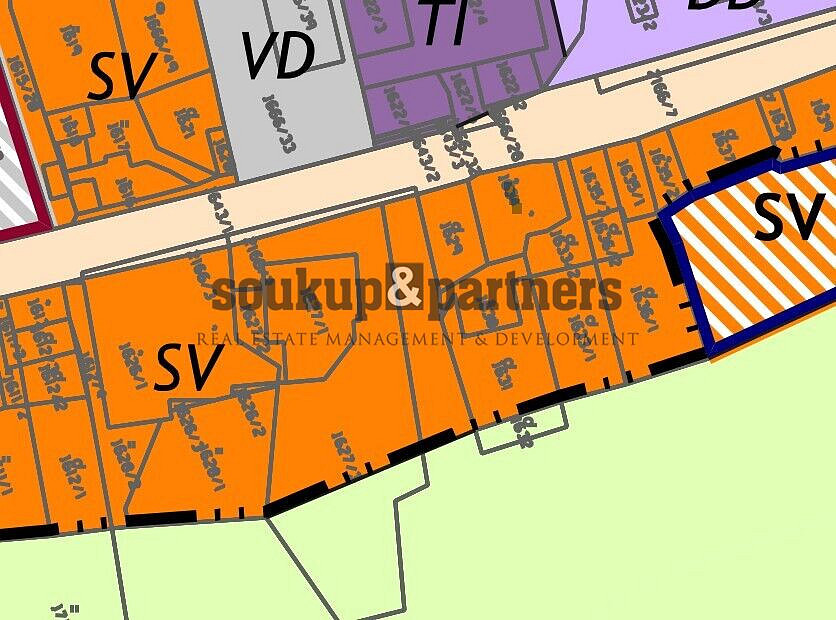 Prodej stavebního pozemku 631 m² – pohled 2