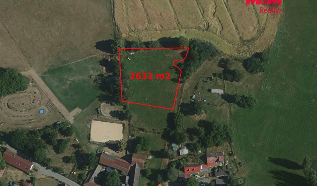 Prodej stavebního pozemku 2 632 m², Šebířov – náhled fotky 2