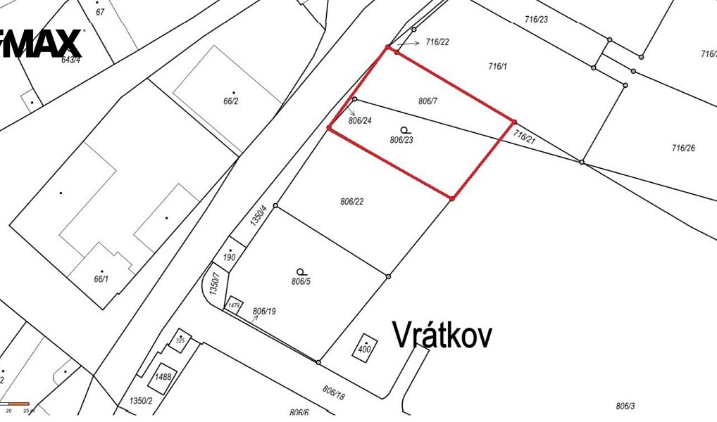 Prodej stavebního pozemku 918 m², Vrátkov – náhled fotky 6