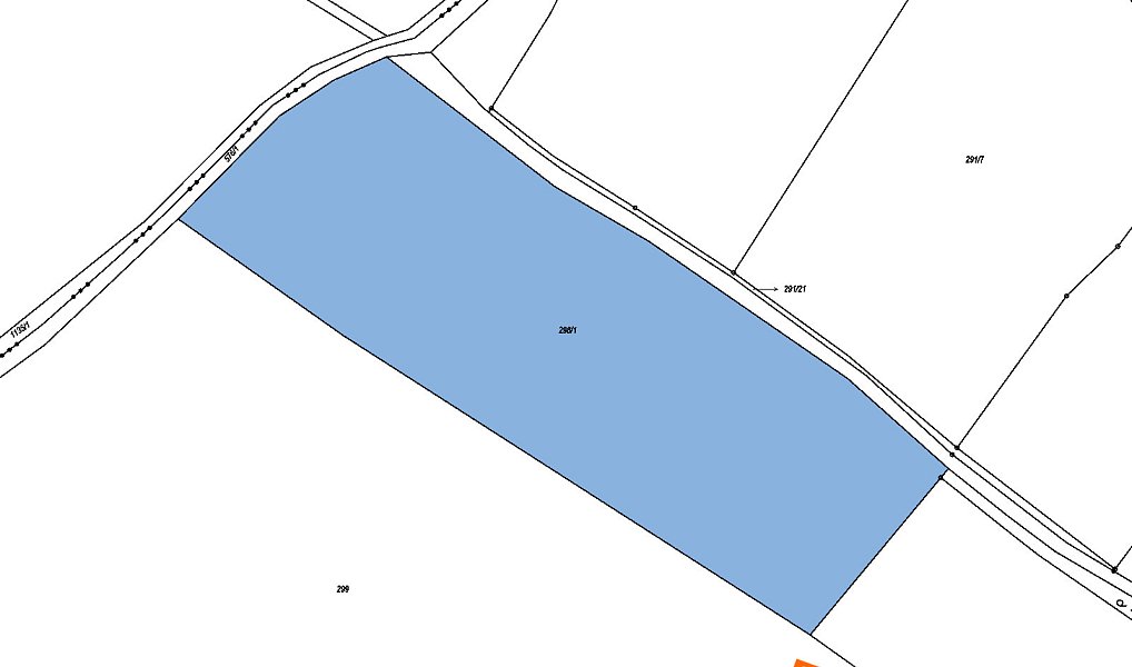 Prodej komerčního pozemku 1 539 m², Chotiměř – náhled fotky 2