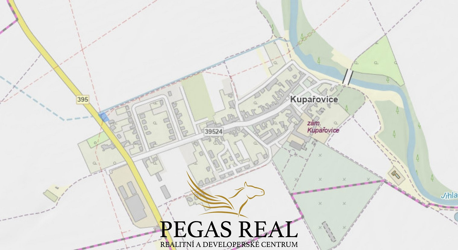Prodej stavebního pozemku 627 m² – pohled 2