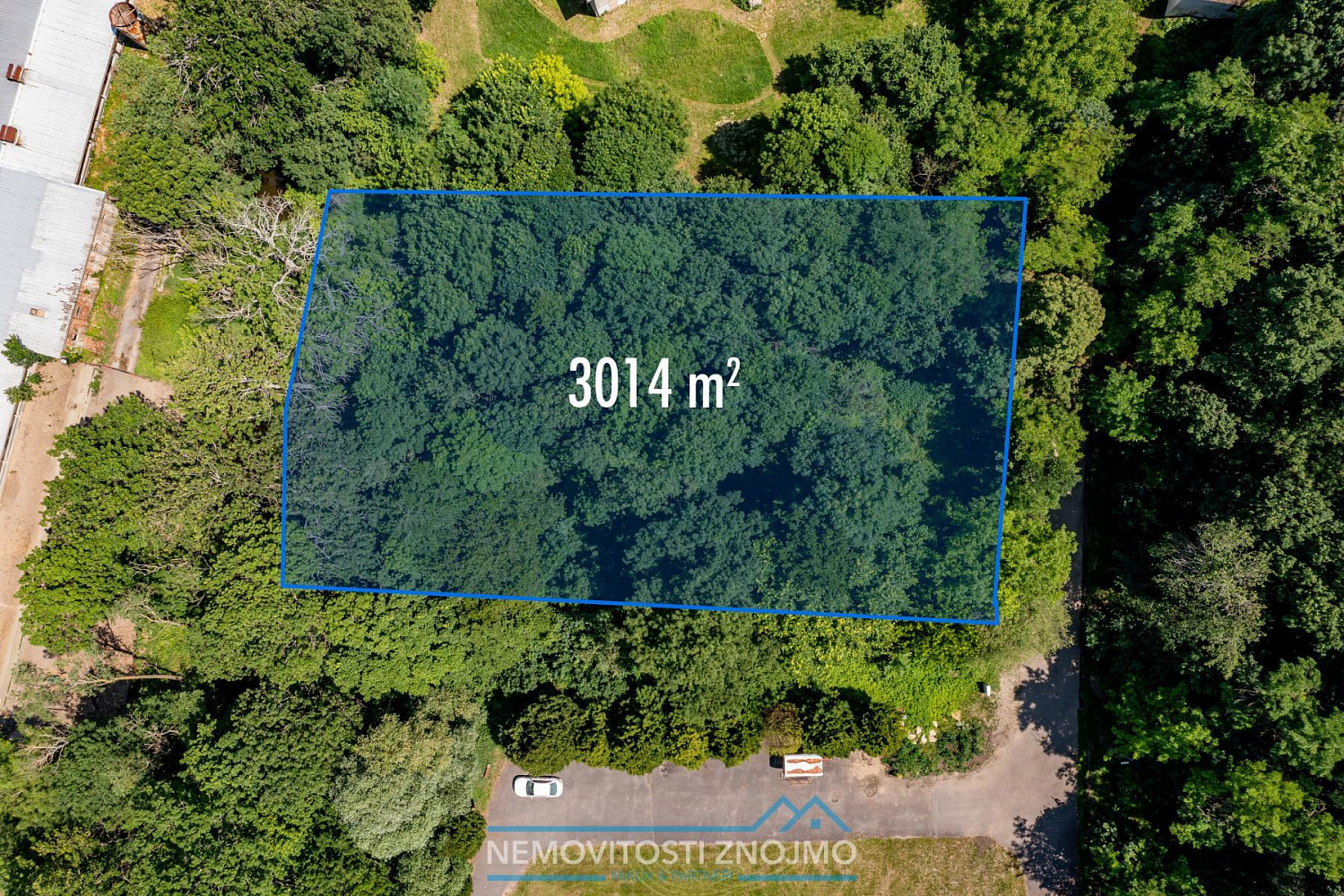 Prodej stavebního pozemku, 3014m², k. ú. Jaroslavice u Znojma – pohled 2