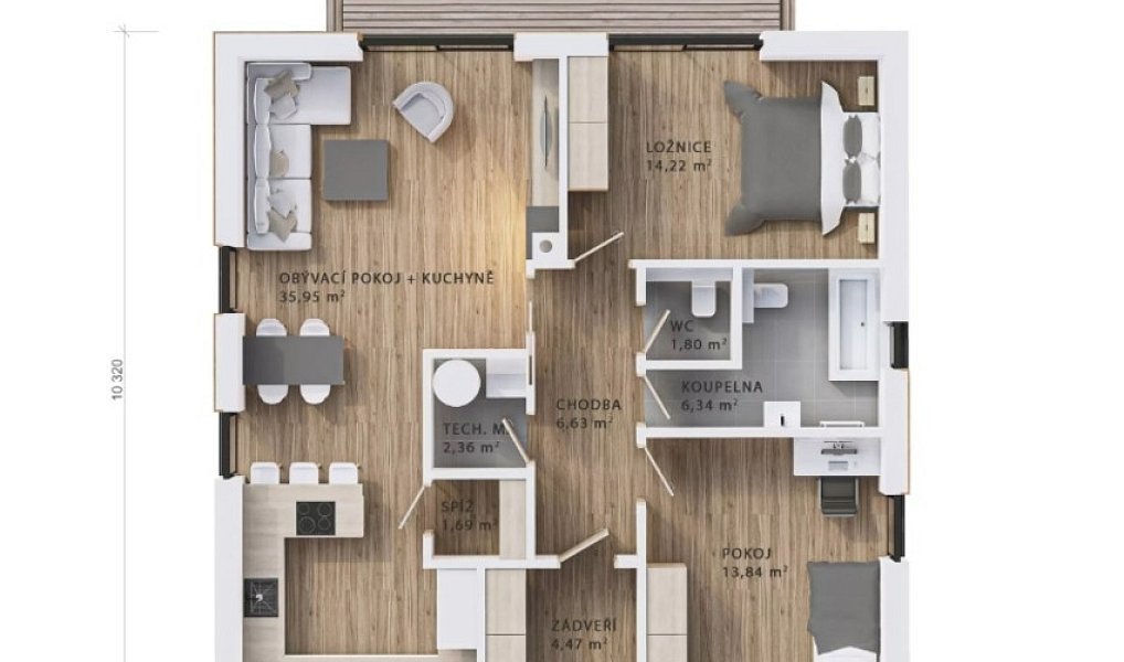 Prodej domu 87 m² s pozemkem 983 m², Planá – náhled fotky 2