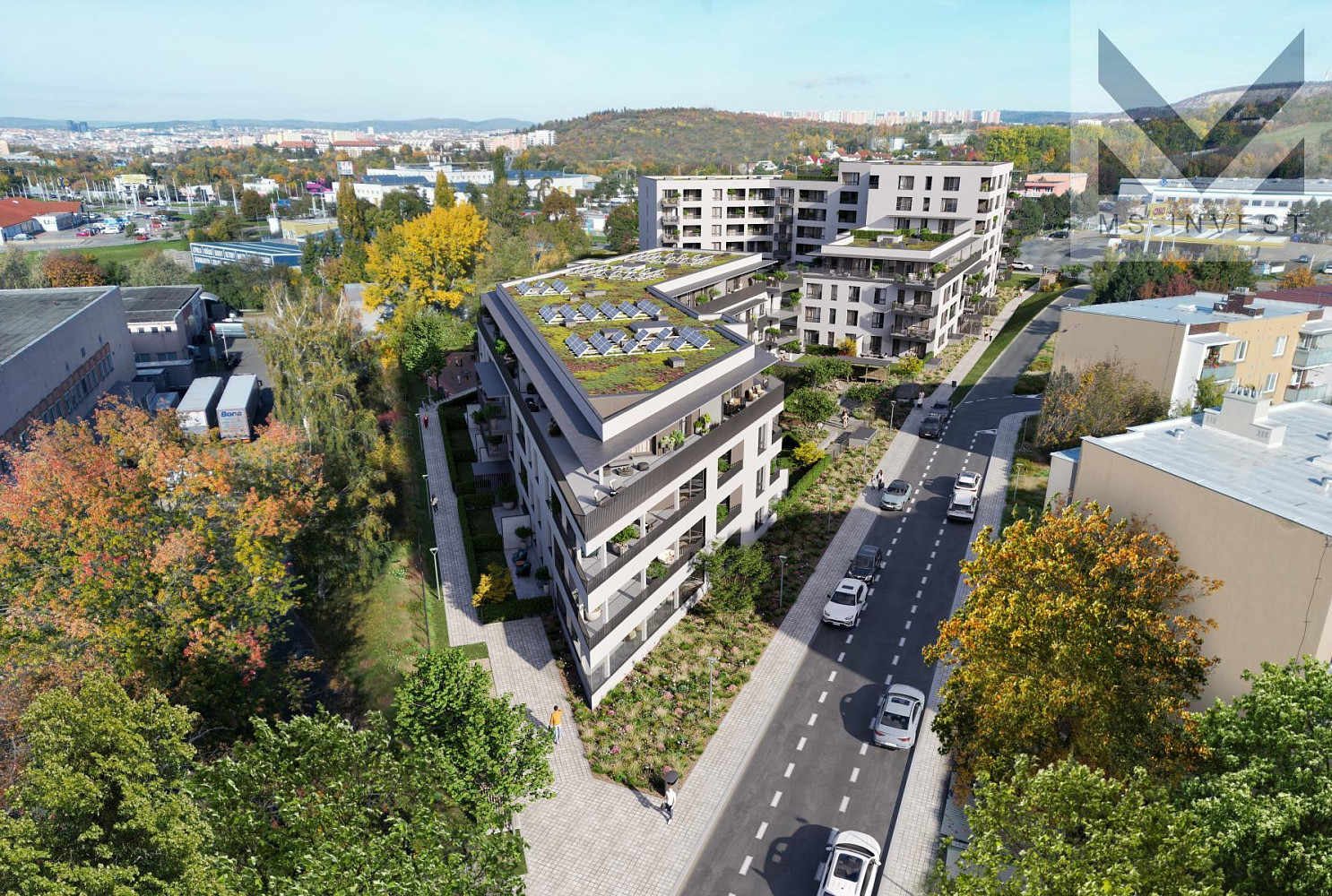 Prodej bytu 2+kk 49 m² – pohled 2