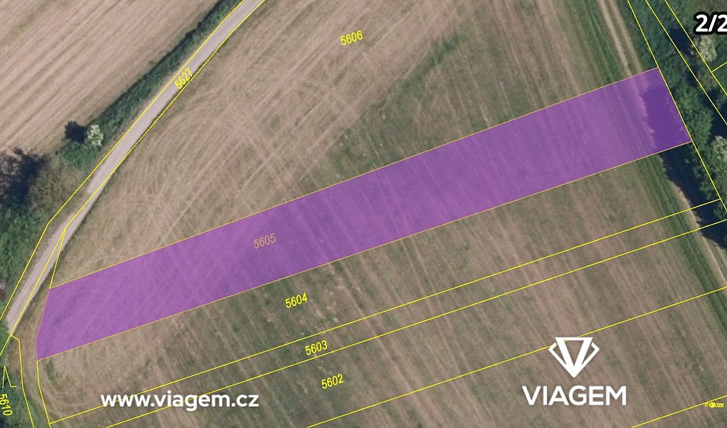 Prodej pole 969 m², Diváky – náhled fotky 8