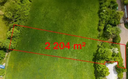 Prodej stavebního pozemku 2 204 m², Holice - Kamenec, okres Pardubice