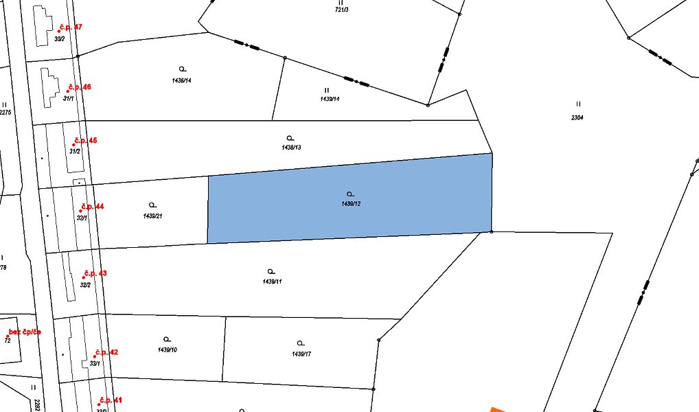 Prodej zahrady 182 m², Štěkeň – náhled fotky 2