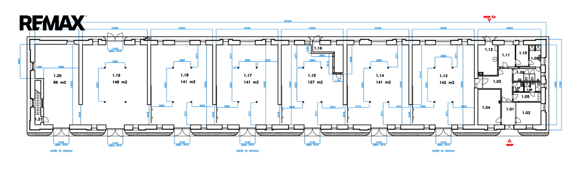 Pronájem výrobních prostor 1 295 m² – pohled 4