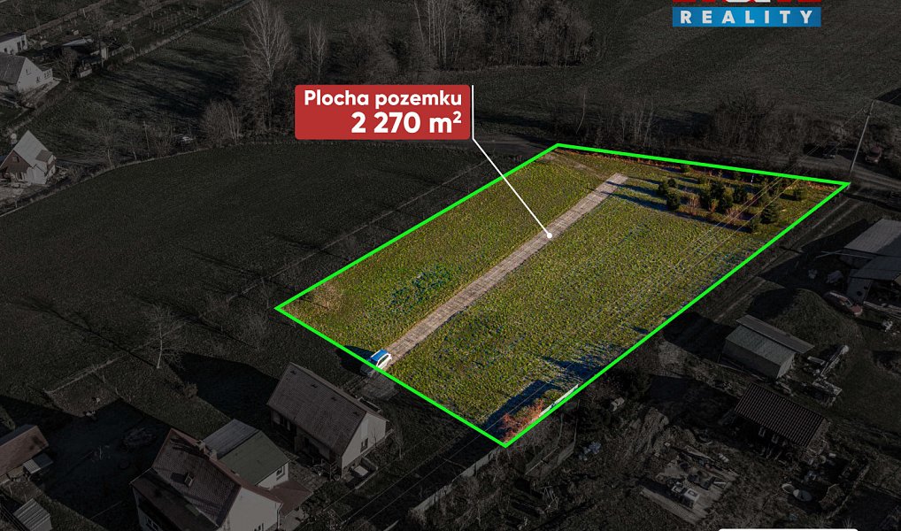 Prodej stavebního pozemku 2 270 m², Hrádek – náhled fotky 3