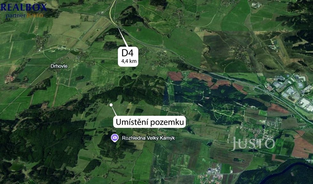 Prodej stavebního pozemku 8 980 m², Dobev – náhled fotky 4