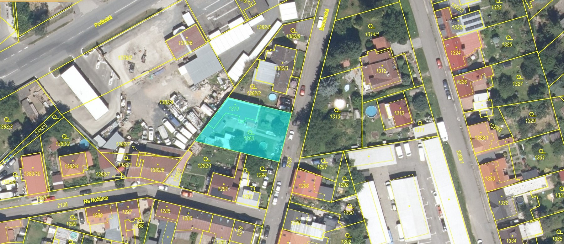 Prodej stavebního pozemku 607 m²
