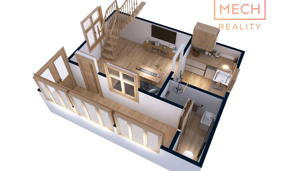 Prodej chaty/chalupy 40 m² s pozemkem 527 m², Zbečno – náhled fotky 9