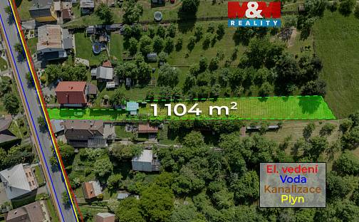 Prodej stavebního pozemku 1 104 m², Loučka, okres Vsetín