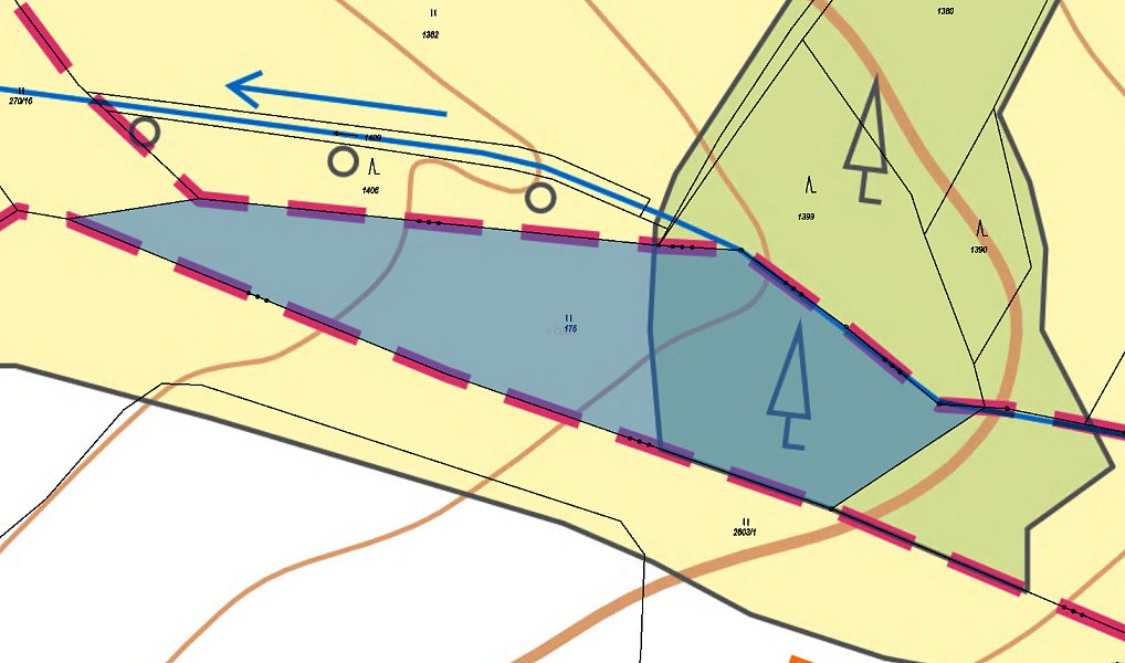 Prodej pozemku 1 941 m², Častrov – náhled fotky 3