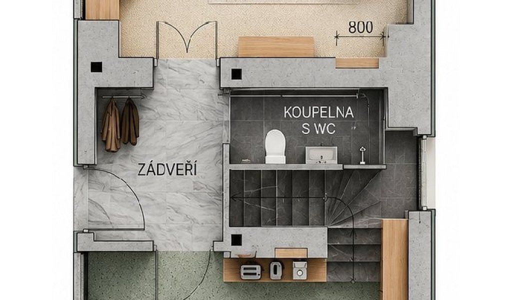 Prodej domu 120 m² s pozemkem 839 m², Vraný – náhled fotky 47