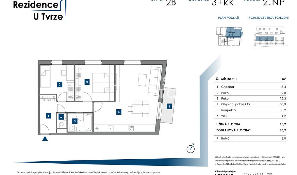 Prodej bytu 3+kk 69 m², Praha – náhled fotky 14