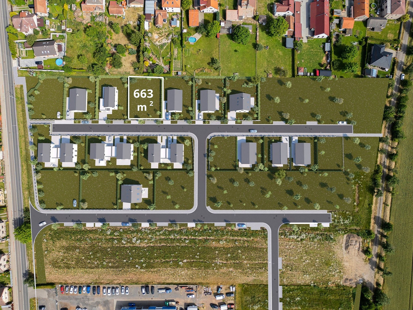 Prodej stavebního pozemku 663 m²