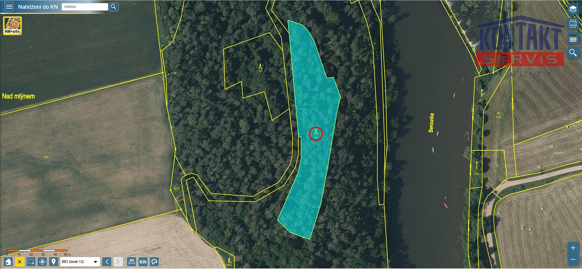 Prodej lesa 4 715 m²