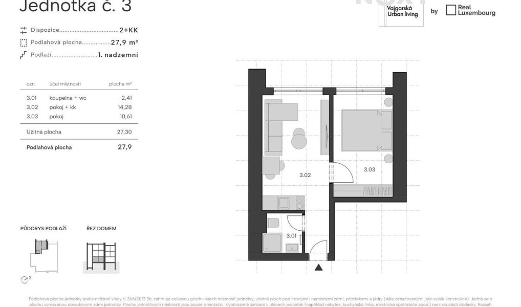 Prodej bytu 2+kk 27 m², Praha – náhled fotky 4