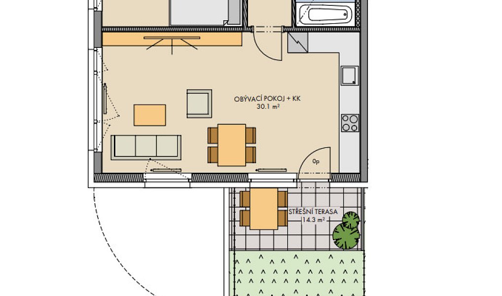 Prodej bytu 3+kk 72 m², Praha – náhled fotky 3