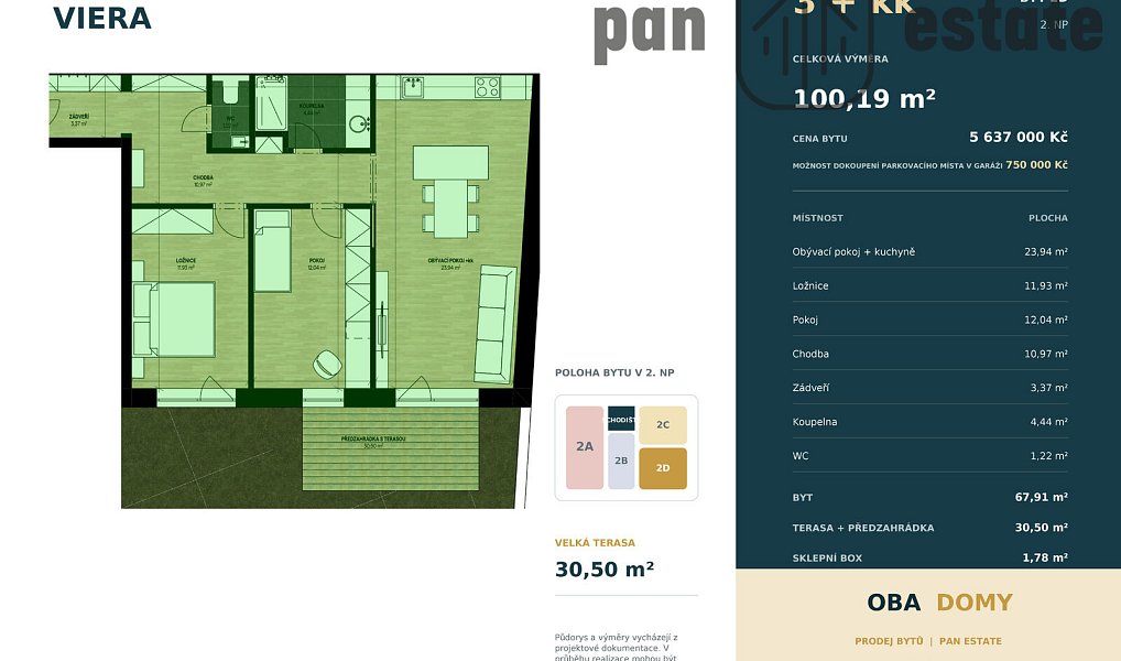 Prodej bytu 3+kk 68 m², Valašské Klobouky – náhled fotky 4