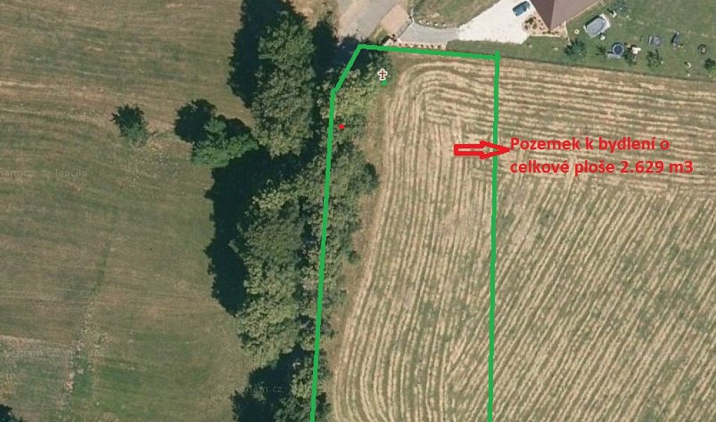 Prodej stavebního pozemku 2 629 m², Cehnice – náhled fotky 2