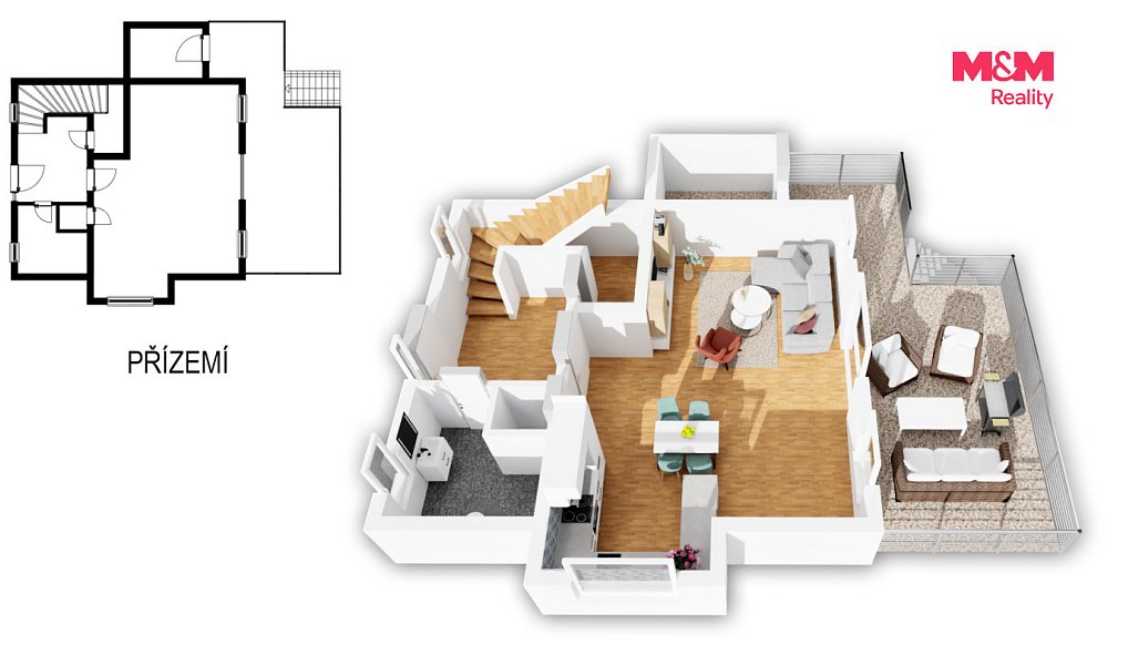 Prodej domu 98 m² s pozemkem 542 m², Horní Planá – náhled fotky 3