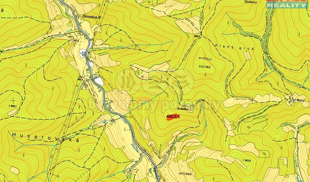 Prodej lesa 3 244 m², Halenkov – náhled fotky 5