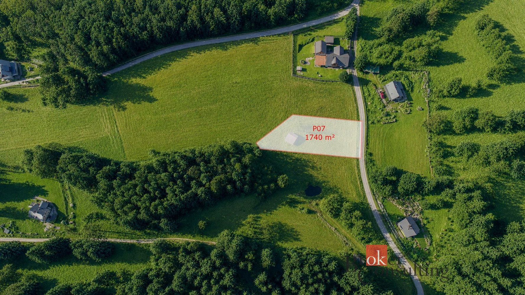 Prodej stavebního pozemku 1 740 m²