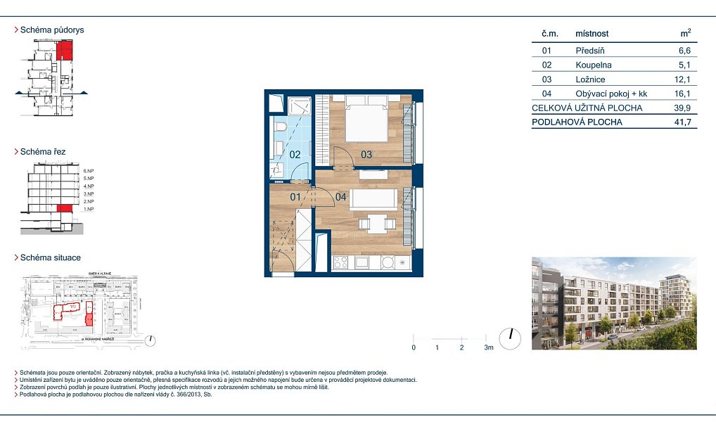 Prodej bytu 2+kk 40 m², Praha – náhled fotky 2