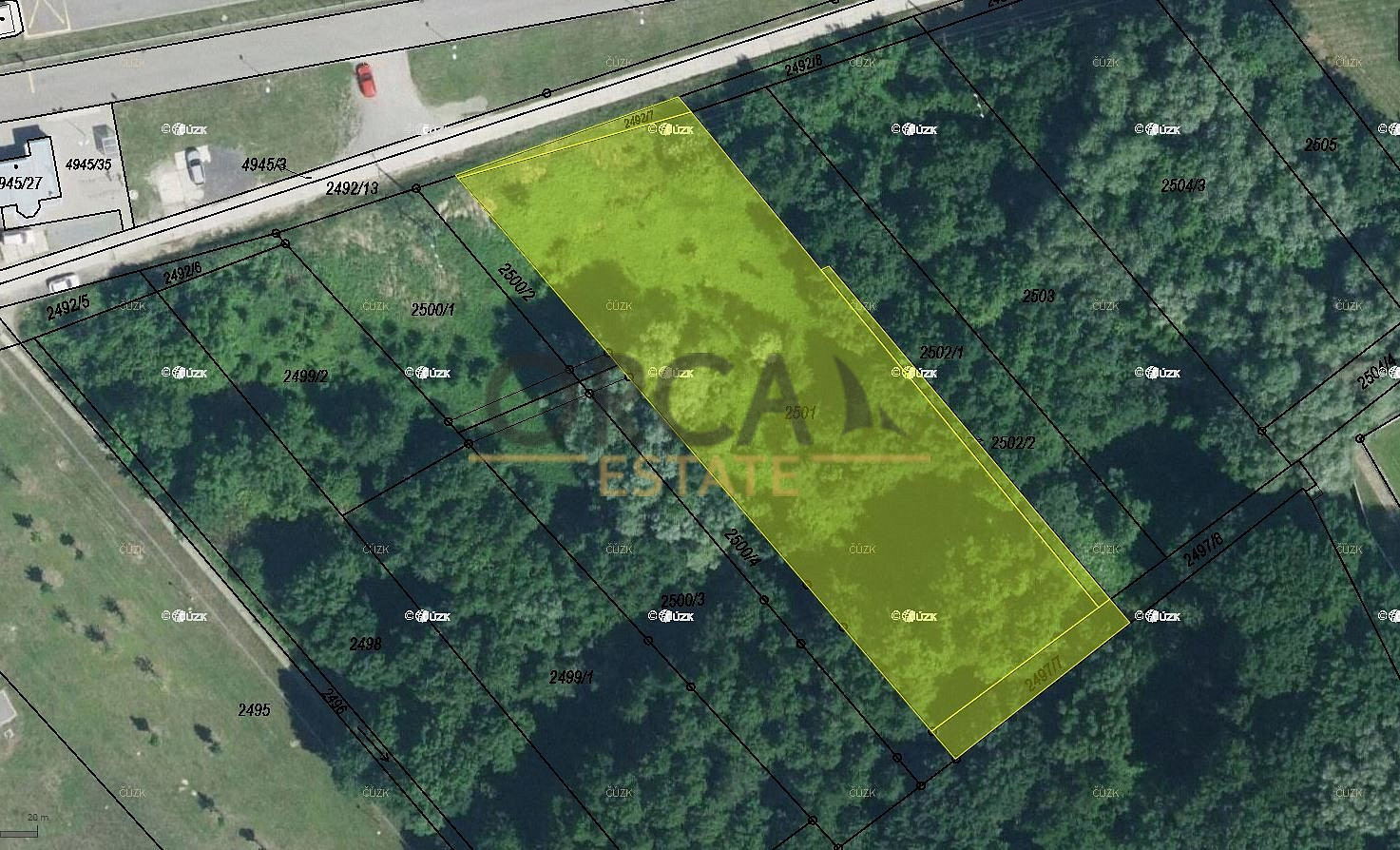 Prodej pole 933 m²