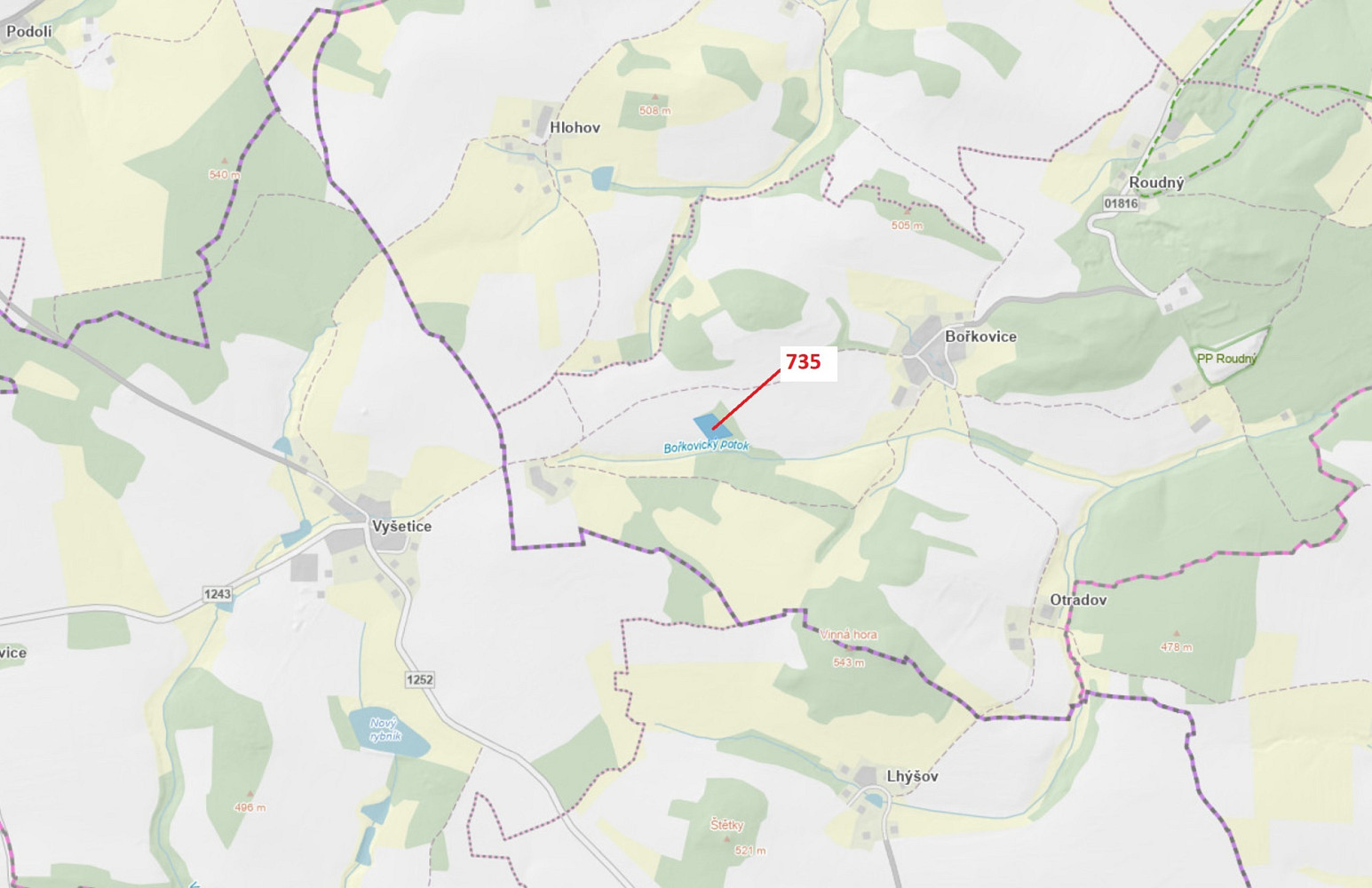 Dražba lesa 6 963 m²