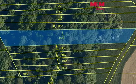 Prodej lesa 1 682 m², Hostišová, okres Zlín