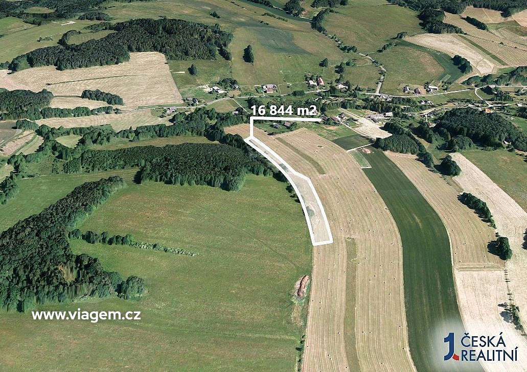 Prodej pole 16 844 m² – pohled 2