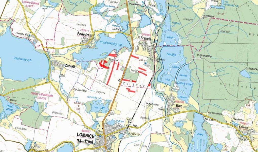 Prodej pole 10 604 m², Lomnice nad Lužnicí – náhled fotky 2