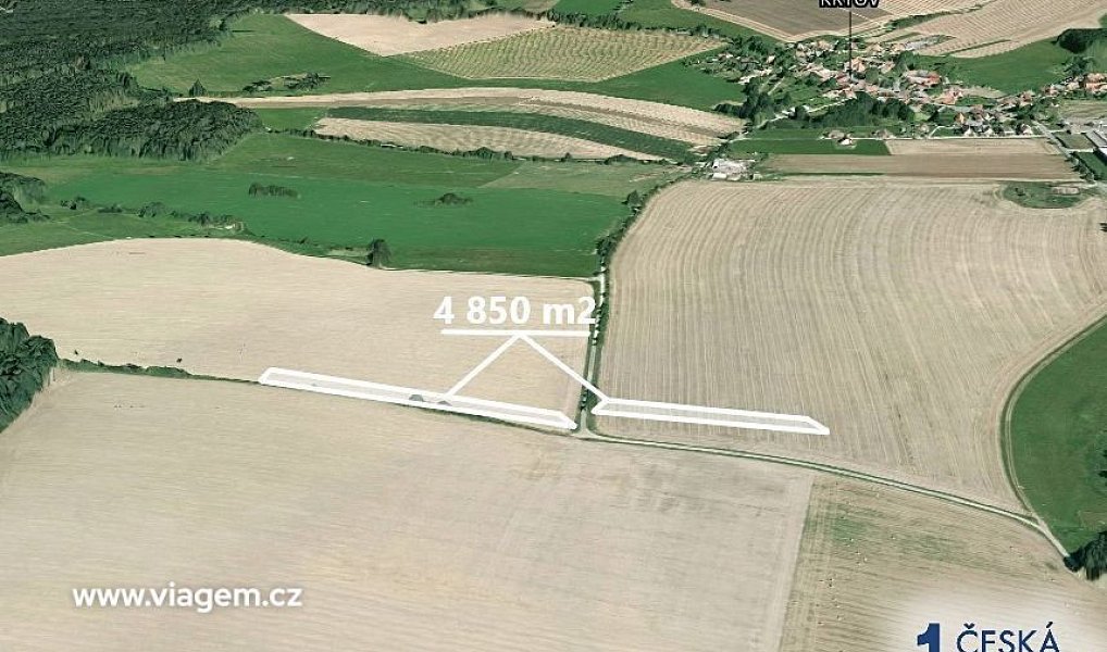 Prodej pole 1 212 m², Krtov – náhled fotky 2