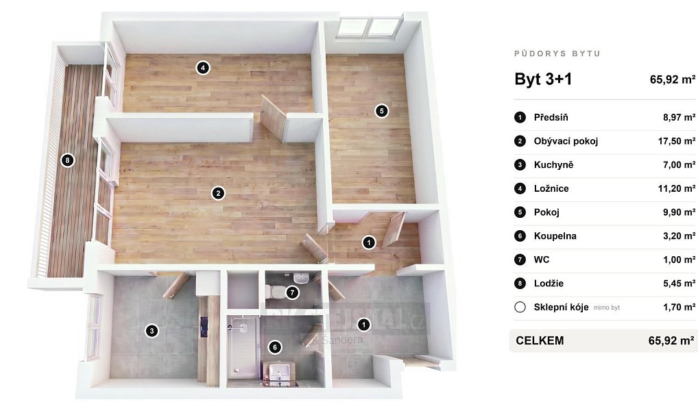 Prodej bytu 3+1 67 m², Praha – náhled fotky 14