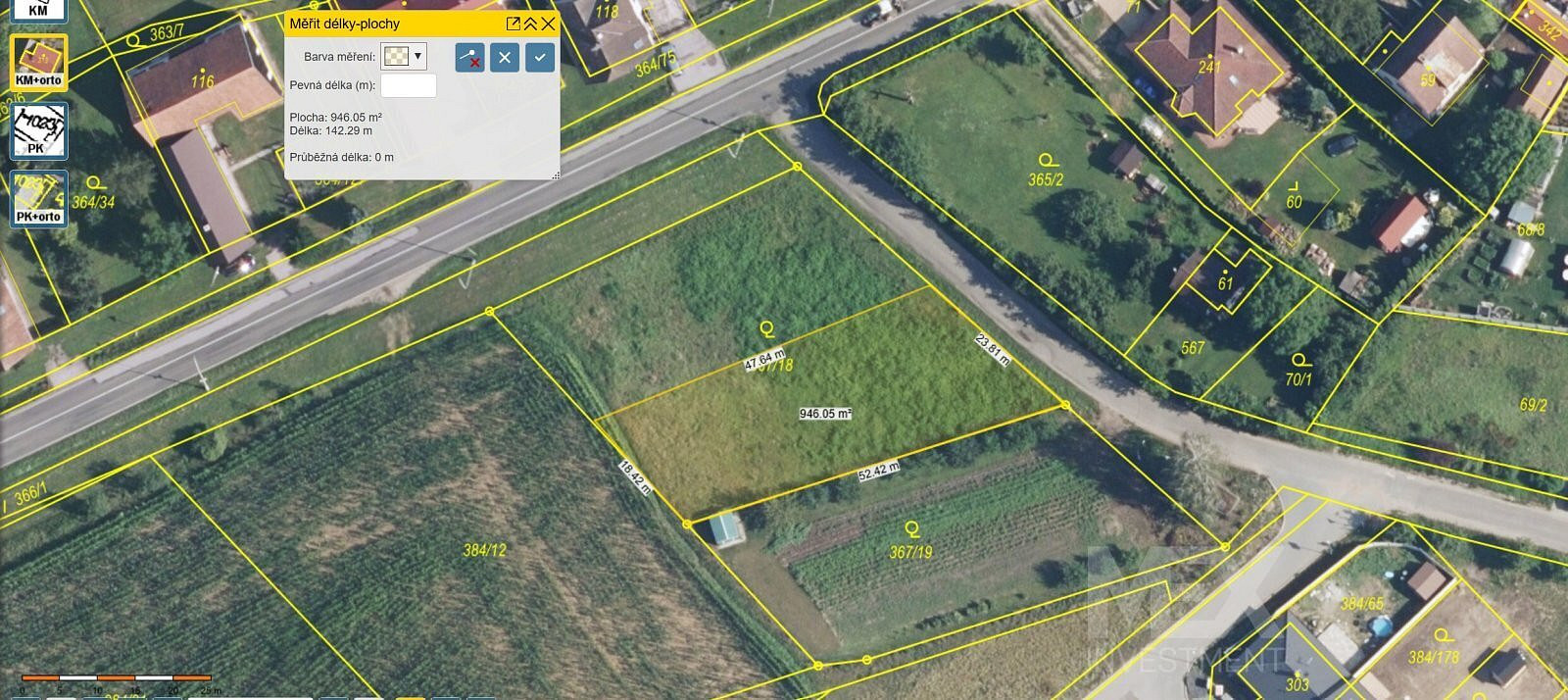 Prodej stavebního pozemku 941 m², Nechanice