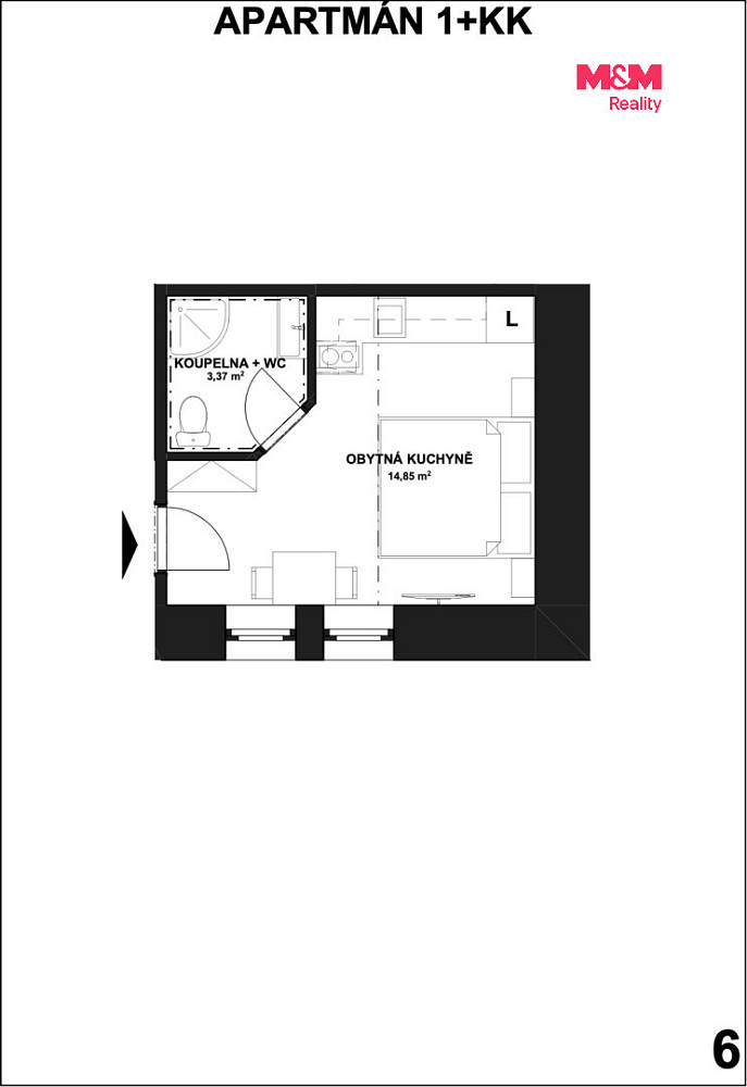 Prodej bytu 1+kk 18 m² — photo 3