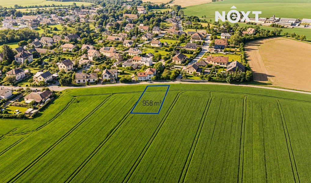 Prodej stavebního pozemku 958 m², Tuklaty – náhled fotky 3