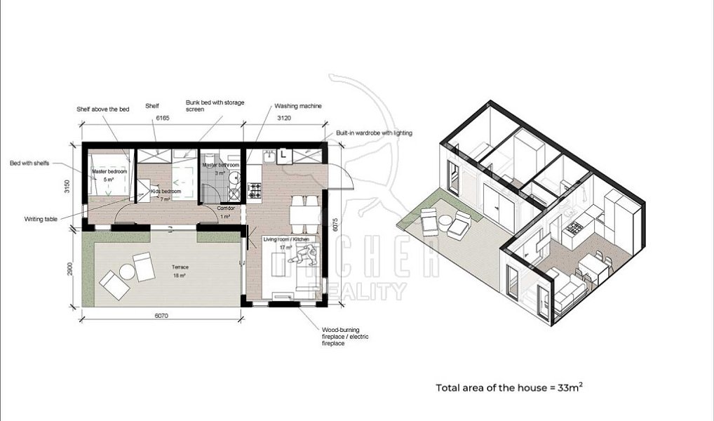 Prodej chaty/chalupy 36 m² s pozemkem 44 m², Praha – náhled fotky 8