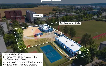 Pronájem kanceláře 712 m², Průmyslová, Sezimovo Ústí, okres Tábor