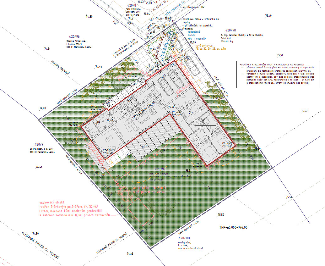 Prodej stavebního pozemku 1 149 m² – pohled 3